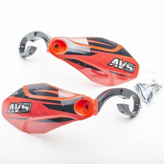 Protège-Main Moto AVS Basic - Coque Plastique Fluorescent