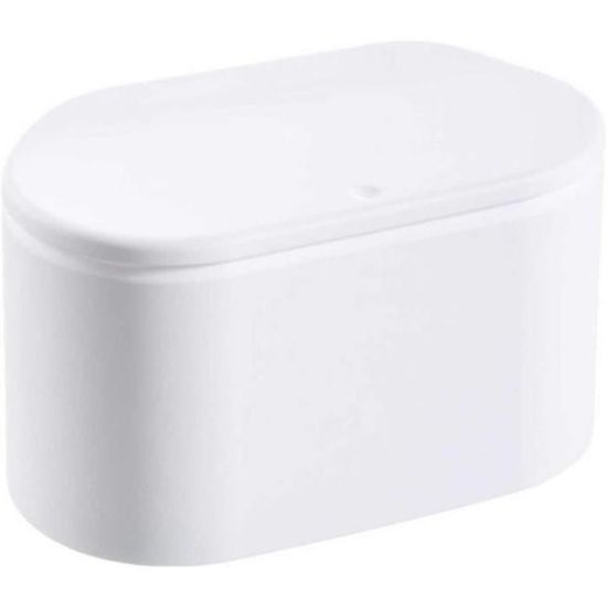 Mini Poubelle De Bureau 22,2x14,5x10 Cm - En PP, Avec Fixation Pour Sac - Pour Cuisine, Chambre, Voiture