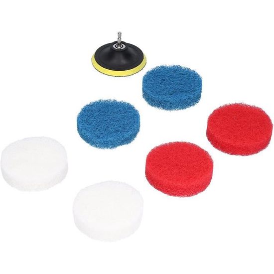 SPTA Kit De Polissage Pour Perceuse, 11 Tampons De Polissage De 7,6 Cm, Tampon De Polissage En Mousse Pour Voiture, Kit De Tampons De Polissage, Kit De Polissage Pour Voiture, Cirage, Vernis