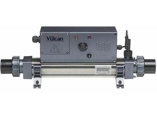Réchauffeur électrique pour piscine - Elecro - VULCAN - Monophasé 9 kW - Titane et acier inoxydable BS 316
