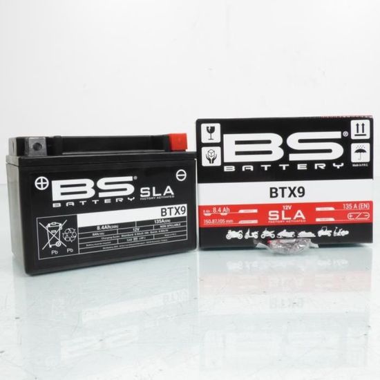 YUASA YTX9-BS Akku 12V 8Ah Kawasaki Z750 2004-2010 Motorrad YUASA YTX9-BS Motorrad Akku 12V 8Ah – Perfekt Für Kawasaki Z 750 (2004-2010) Motorrad Batterie 12V 8Ah