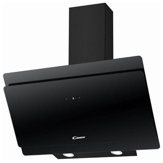 Hotte décorative murale CANDY CVMA90N Classe A 611m3/h Verre
