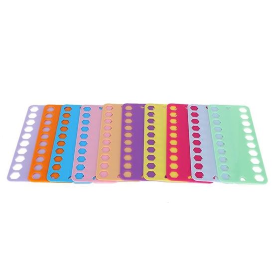 Organisateur De Fil à Broder - Lot De 12 Bobines Plastique 20 Trous - Pour Point De Croix, Couture, Rangement