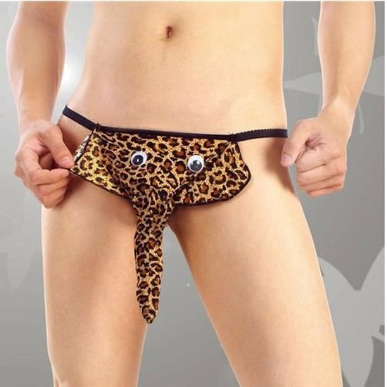string léopard pour homme