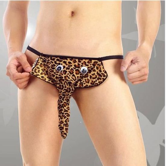 Homme string leopard Clearance