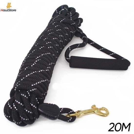 Longe De Dressage Pour Chien 5 M - Nylon Robuste, Poignée Confortable, Rotation 360°