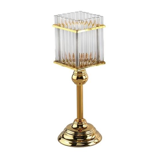 Bougeoir En Cristal Pour 7 Bougies Chauffe-plat - Décoration Intérieure Fleur De Lotus, Design Feng Shui - 4