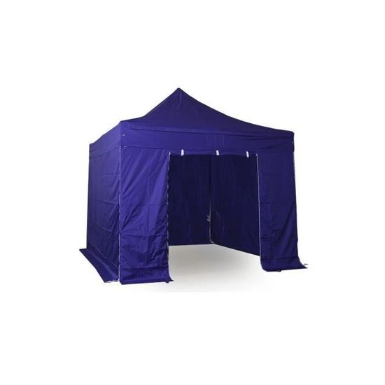 Tente pliante 3x3m + 4 Pack Côtés avec 2 Fenêtres,Bâche 220g-m²