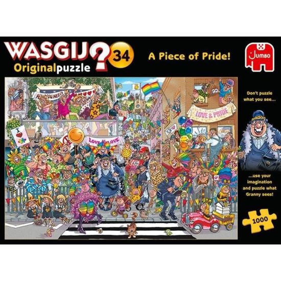 Puzzle - JUMBO - Wasgij Original 34 A Piece Of Pride - 1000 pièces - Qualité supérieure
