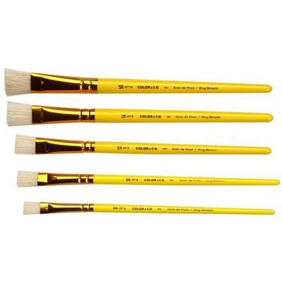 Lot de 10 SupaDec SDB10 Polyester Brush Set pinceaux pour toutes les peintures