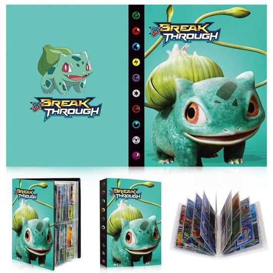 Classeur Pour Cartes Pokémon - 30 Pages, 240 Cartes Capacité, Plastique Transparent - Protection Collection - 7