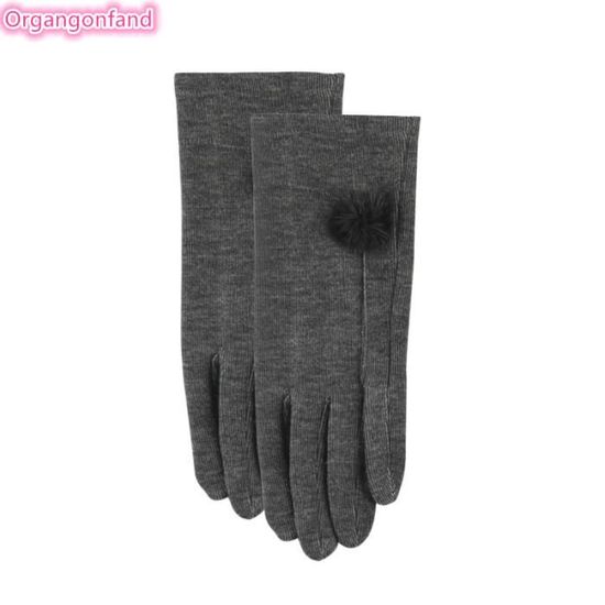 Gants femme - élégant écran tactile chaud une couche de velours de laine  gants d'hiver - Cdiscount Prêt-à-Porter