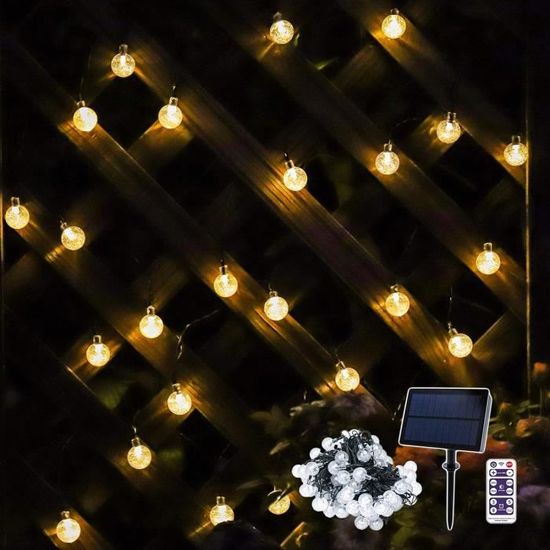 GUIRLANDE STELLA SOLAIRE + BATTERIE RECHARGEABLE