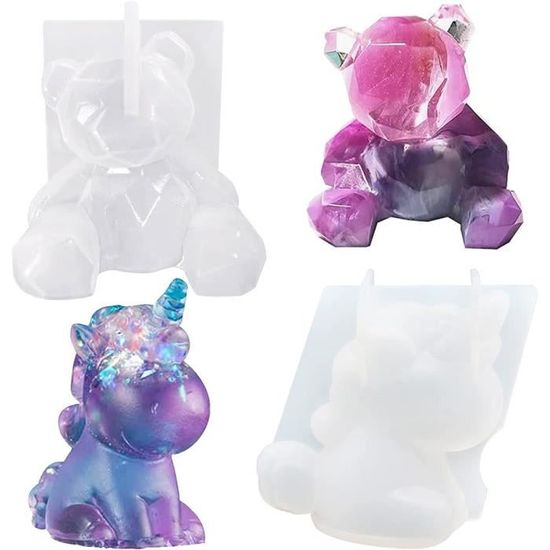 4 Moules Silicone Lapin Pâques 3D | Pour Bougies, Savons, Chocolat | Résistance -40°C à 230°C