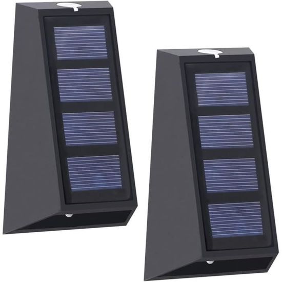 Lot De 2 Lampes Solaires Extérieur HOTUT Avec Détecteur De Mouvement – 36 LEDs, 3 Modes, Pince Réglable – Pour Jardin, Clôture, Allée - 7