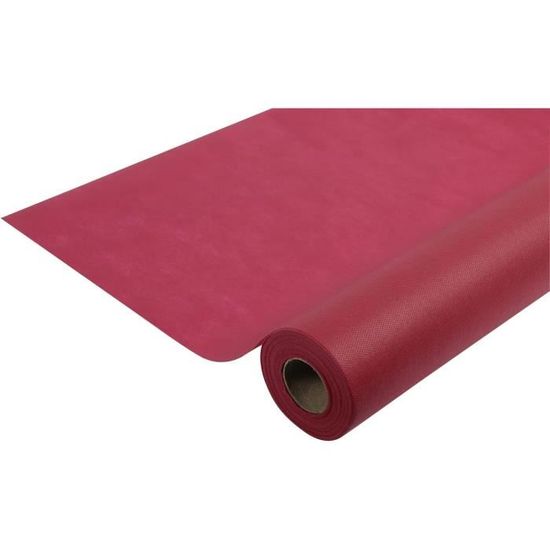 Pro tablecloth - Ref. R782009I - disposable tablecloth from Spunbond - Roll with 20 m length x 1.20 m width - colour red - material tear-resistant, water-repellent and washable