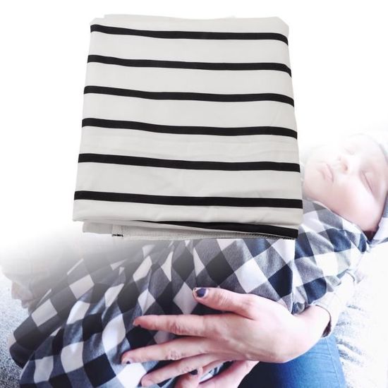Couverture D’Allaitement Multifonction 96% Coton - Écharpe Siège Auto Et Housse Poussette Pour Bébé