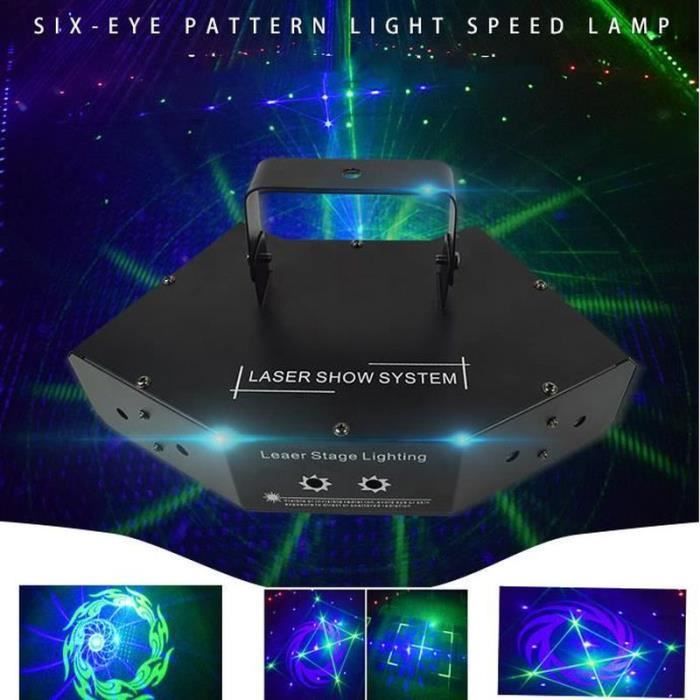 Projecteur Laser DMX RGB 5W étanche IP65 - Effets Arc-en-ciel Et Faisceau - Contrôle DMX Inclus