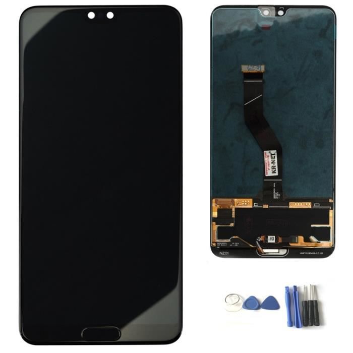 LCD écran tactile complet vitre d'origine avec empreinte digitale remplacement pour HUAWEI P20 Pro
