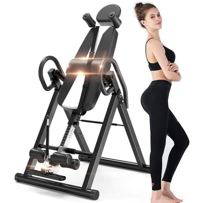 NOUVEAU Table d'Inversion Pliable Musculation Exercice Appareil du Dos Bras Sport