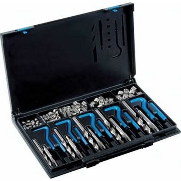 Kit de réparation des filets V-Coil, Contenu : M5 x 0,8 M6 x 1,0 M8 x 1,25 M10 x 1,5 M12 x 1,75, Filets rapportés 25 25 25 25 10