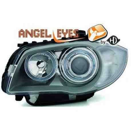 phares design, chrome, H7/H7, règl. électr.... 04->> chrome, pour: BMW serie 1 (E81/E87) 04-11
