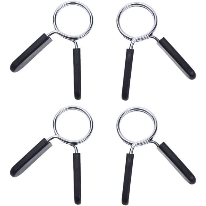 BARRE HALTERE POIDS CLISPEED Colliers à Ressort 4 Pinces à Haltères de 25 Mm - 28 Mm - Clip de Collier &agr22