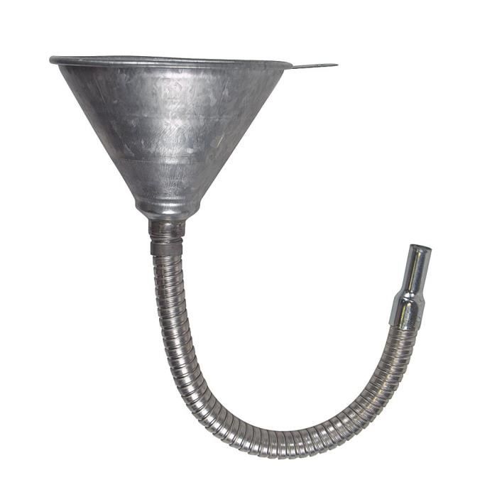 Entonnoir métal, avec flexible métallique, diamètre 14,5 mm - AUTOBEST