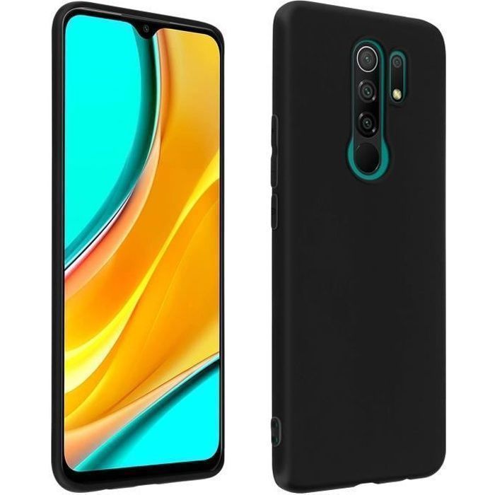 Coque Xiaomi Redmi 9 Silicone Gel Flexible Ultra-fine et Légère - Noir