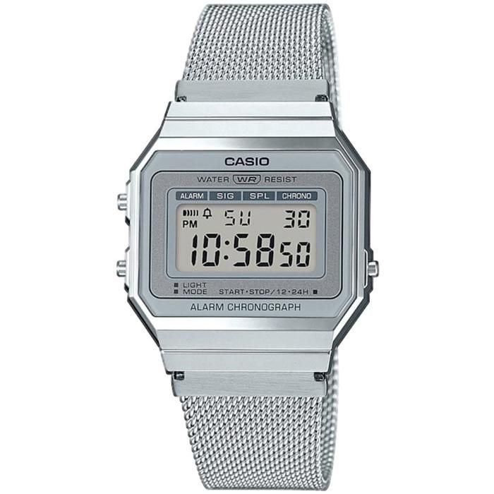 CASIO Collection Montre A700WEG-9EF bluetooth smart, résistance aux chos, steptracker 50 000, chrono