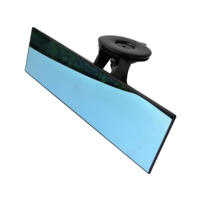DAMILY® Rétroviseur de voiture intérieur petit miroir carré bleu type ventouse