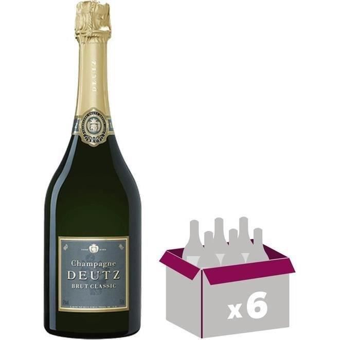 Lot de 6 Champagne Deutz Brut 75