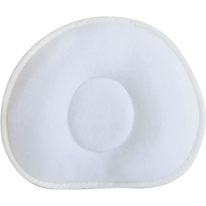 DOMIVA Coussin de tête Balloon Comfort - 100% Polyester - Antidérapant - Blanc - 19 x 22 cm