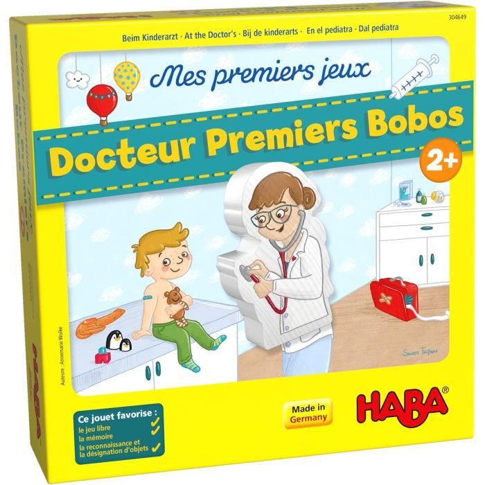HABA - Mes premiers jeux - Docteur Premiers Bobos - Préparation ludique à la visite chez le pédiatre - à partir de 2 ans, 304649