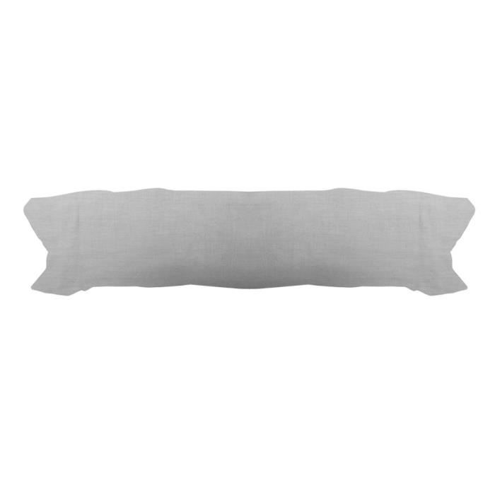 TODAY Taie de traversin 100% coton - 45x185 cm - Zinc