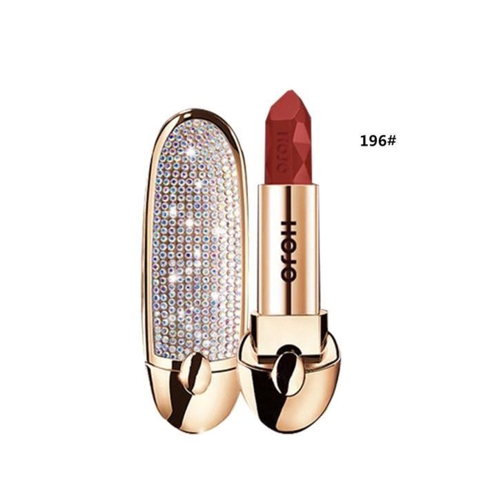 Brilliant Star Sky Ruby Lipstick Flip avec Rouge à Lèvres Miroir Mat, Orange