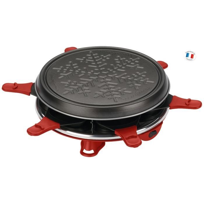 MOULINEX RE160811 Appareil à raclette Accessimo 6 personnes - Rouge