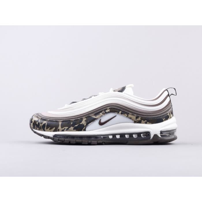 NIKE Basket Homme Air Max 97 625485-880- Cuir - Camo Marron