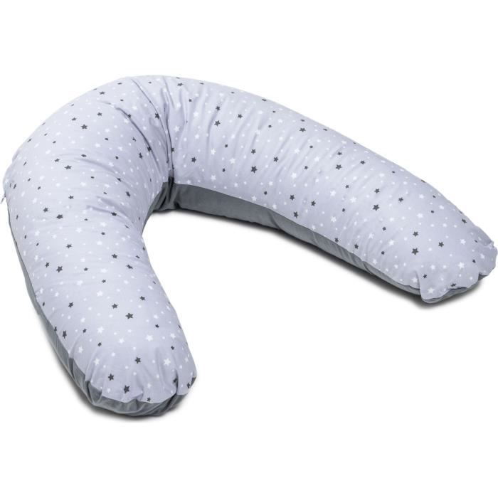 P'TIT LIT Housse coussin d'allaitement - Étoiles - Bleu