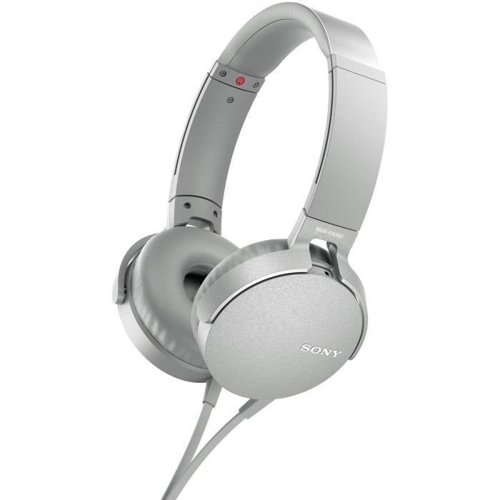 SONY - Casque EXTRA BASS™ XB550AP - Blanc