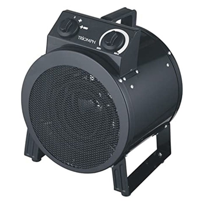 Chauffage soufflant de chantier - 2000W - Avec thermostat et protection anti surchauffe