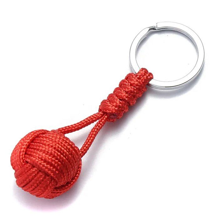 Lot De 7 Porte-clés Paracorde – Multicolore, Avec Anneau Brisé, Détachables, Faits Main, Neufs