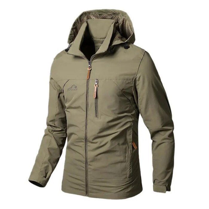 Veste waterproof à capuche pour homme