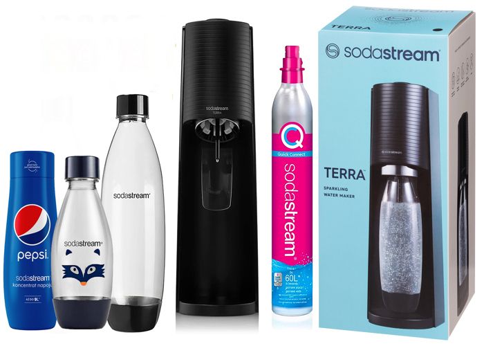 SODASTREAM TERRA SATURATOR Machine à Gazéifier L'eau Zettaw Family MAX