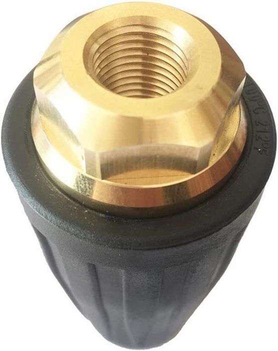 Kit Buse Turbo Rotative Pour Nettoyeur Haute Pression - Double Buse + 7 Embouts, 1/4" 4000 PSI | Pour Béton, Voiture, Jardin, Puissant