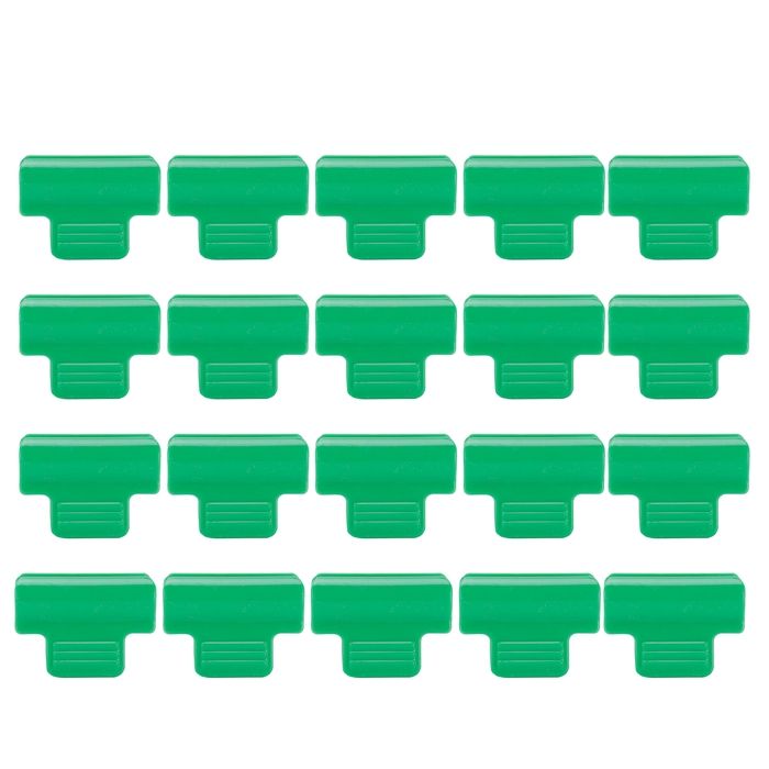 20 Clips De Fixation Pour Film De Serre - Plastique Robuste - Diamètre 19 Mm - Pour Tuyaux Cadre Serre, Filet Ombrage - Résistant Aux Intempéries - 5