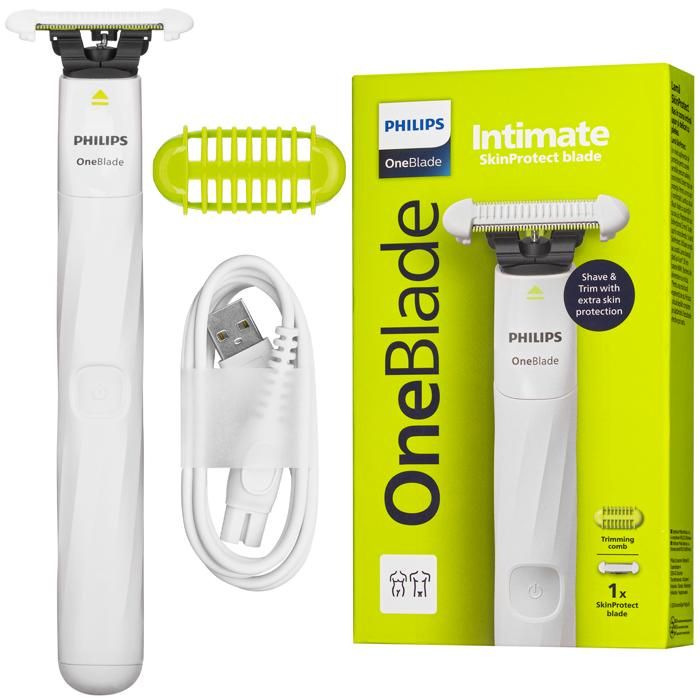 Rasoir électrique - Philips - OneBlade QP1924/22 - Utilisation sur peau sèche ou humide - Pour homme - Adulte