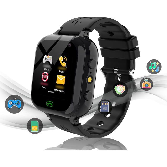 Montre Connectée Enfant avec Carte SIM Montre Telephone avec Sim