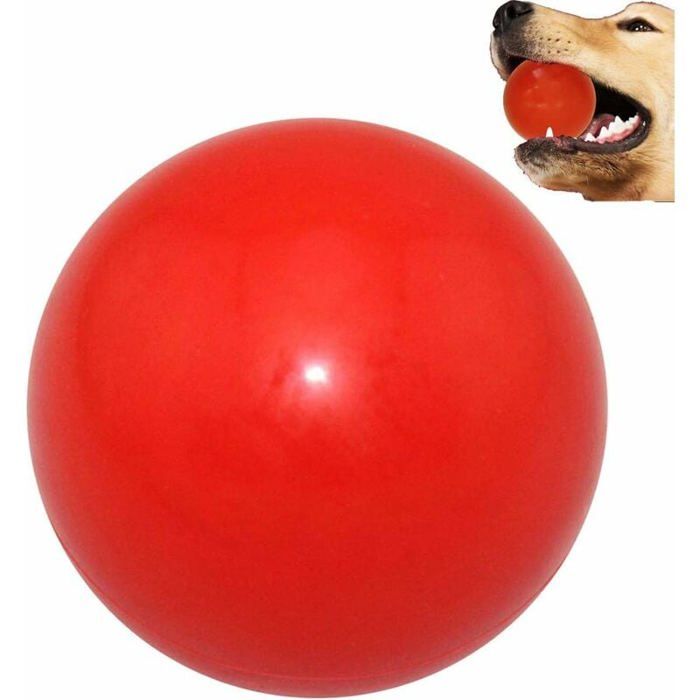 Comparer les prix de Balle Indestructible pour Chien Jouet Mcher en Caoutchouc Naturel 7 CM Rouge YYV