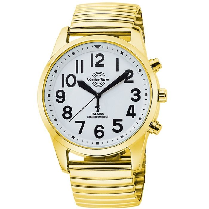 Master Time MTGA-10941-12Z Montre pour homme Horloge radiocommandée parlante 43mm Master Time MTGA-10941-12Z Montre pour homme Horloge radiocommandée parlante 43mm